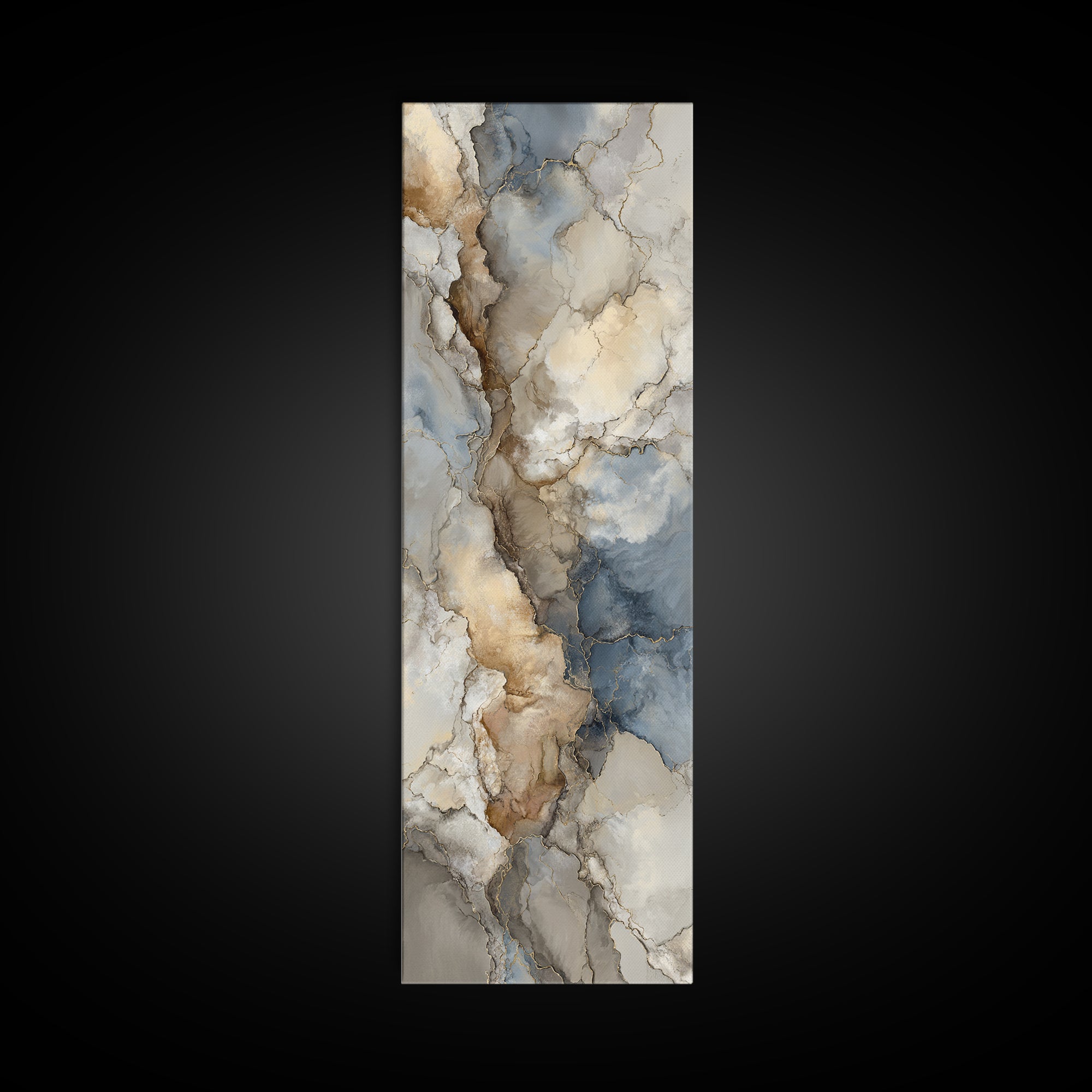 Abstract Marble Texture Canvas Print, Hotel Art, Coastal Wall Art, Hotel Decor, Boutique, Fine Art Print, Statement Artwork, HOT-1x3-55