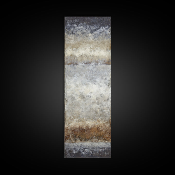 Sophisticated Neutral Abstract Framed Canvas Print, Hotel Art, Hotel Decor, Abstract Art, Boutique, Living Room Decor, HOT-1x3-61