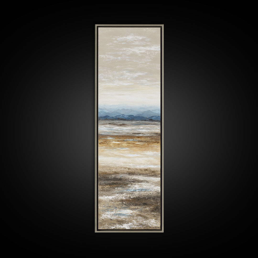 Panoramic Desert Horizon Framed Canvas Print, Hotel Art, Contemporary Art, Hotel Decor, Fine Art, Boutique, Art Deco, HOT-1x3-8