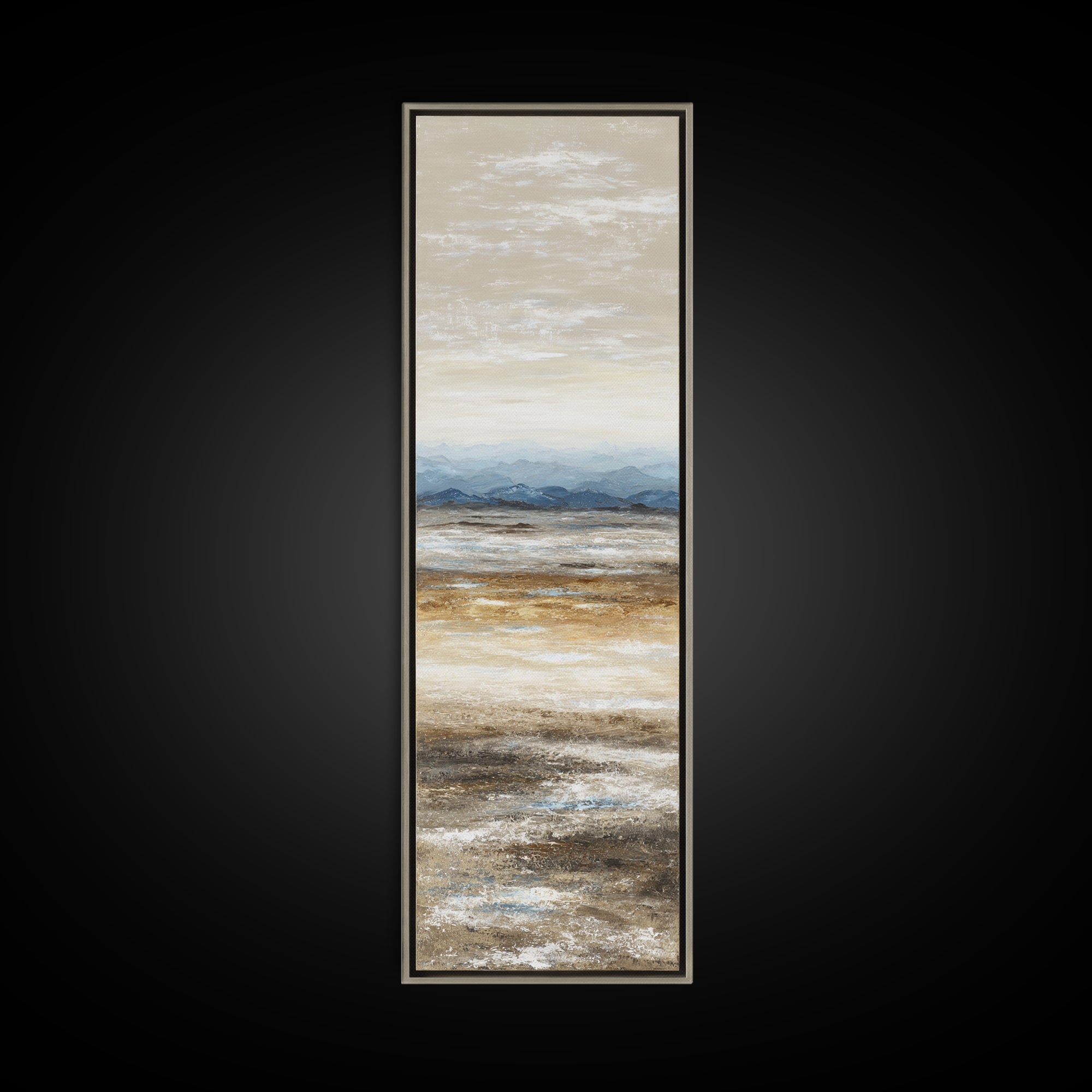 Panoramic Desert Horizon Framed Canvas Print, Hotel Art, Contemporary Art, Hotel Decor, Fine Art, Boutique, Art Deco, HOT-1x3-8