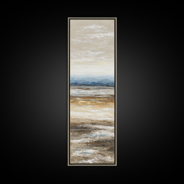 Panoramic Desert Horizon Framed Canvas Print, Hotel Art, Contemporary Art, Hotel Decor, Fine Art, Boutique, Art Deco, HOT-1x3-8
