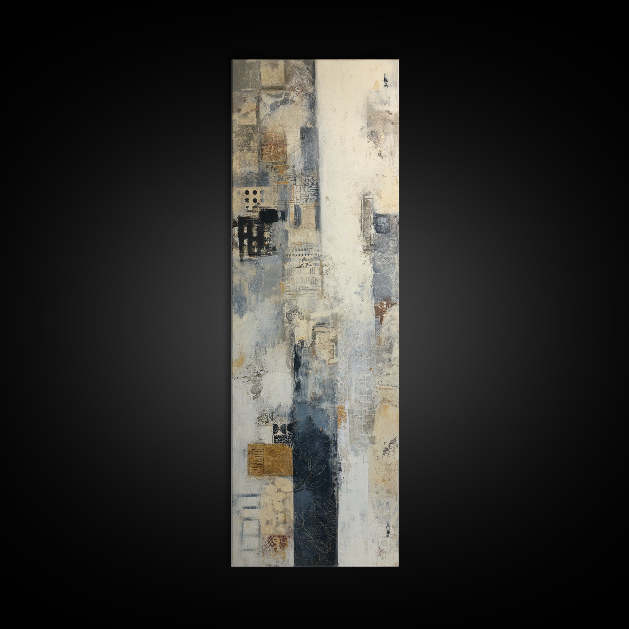 Sophisticated Neutral Abstract Canvas Print, Hotel Art, Mid Century Modern, Hotel Decor, Abstract Art, Boutique, Coastal Decor, HOT-1x3-85
