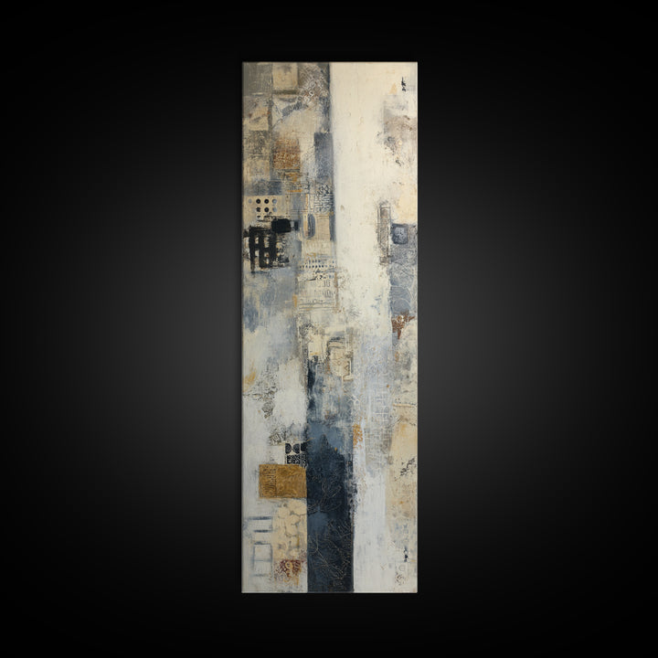 Sophisticated Neutral Abstract Canvas Print, Hotel Art, Mid Century Modern, Hotel Decor, Abstract Art, Boutique, Coastal Decor, HOT-1x3-85