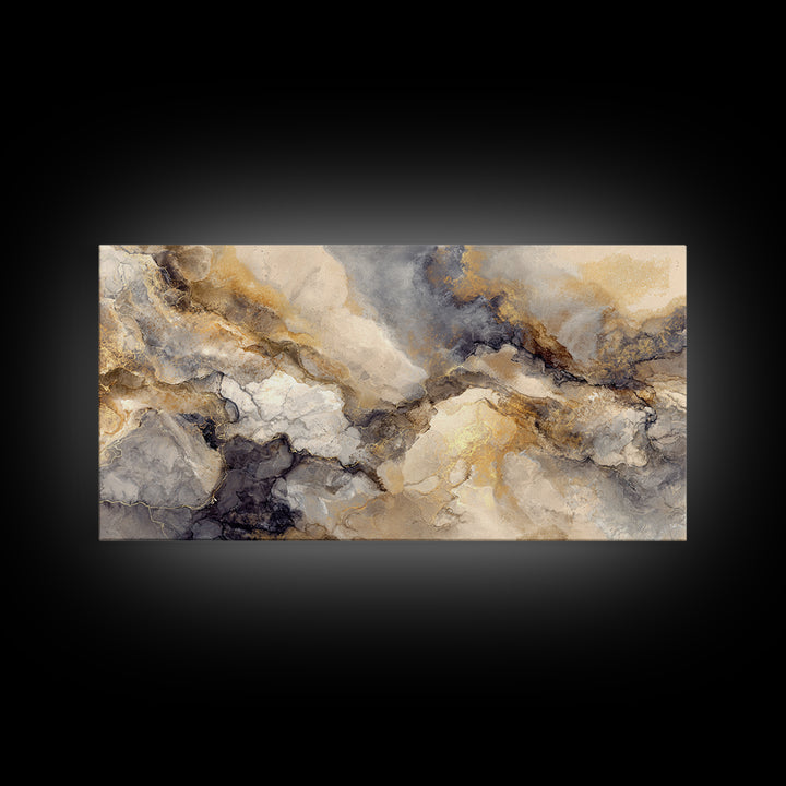 Abstract Marble Texture Framed Canvas Print, Hotel Art, Hotel Decor, Abstract Art, Boutique, Framed Art, Wood Wall Art, HOT-2x1-15