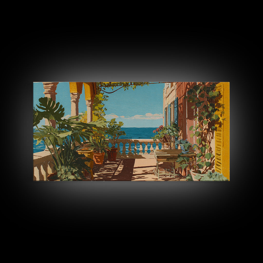 Serene Mountain Lake for Boutique Hotel Mood Framed Canvas Print, Hotel Art, Contemporary Art, Hotel Decor, Fine Art, Boutique, HOT-2x1-28