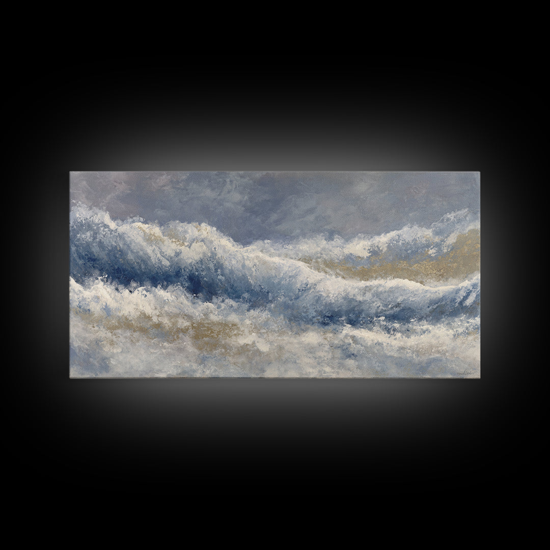 Soft Abstract Wave Forms Canvas Print, Hotel Art, Wall Decor, Hotel Decor, Abstract Art, Boutique, Living Room Decor, HOT-2x1-78