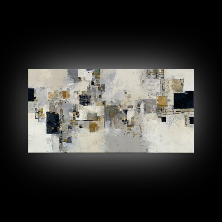 Abstract Marble Texture Framed Canvas Print, Hotel Art, Minimalist Wall Art, Hotel Decor, Abstract Art, Boutique, HOT-2x1-87