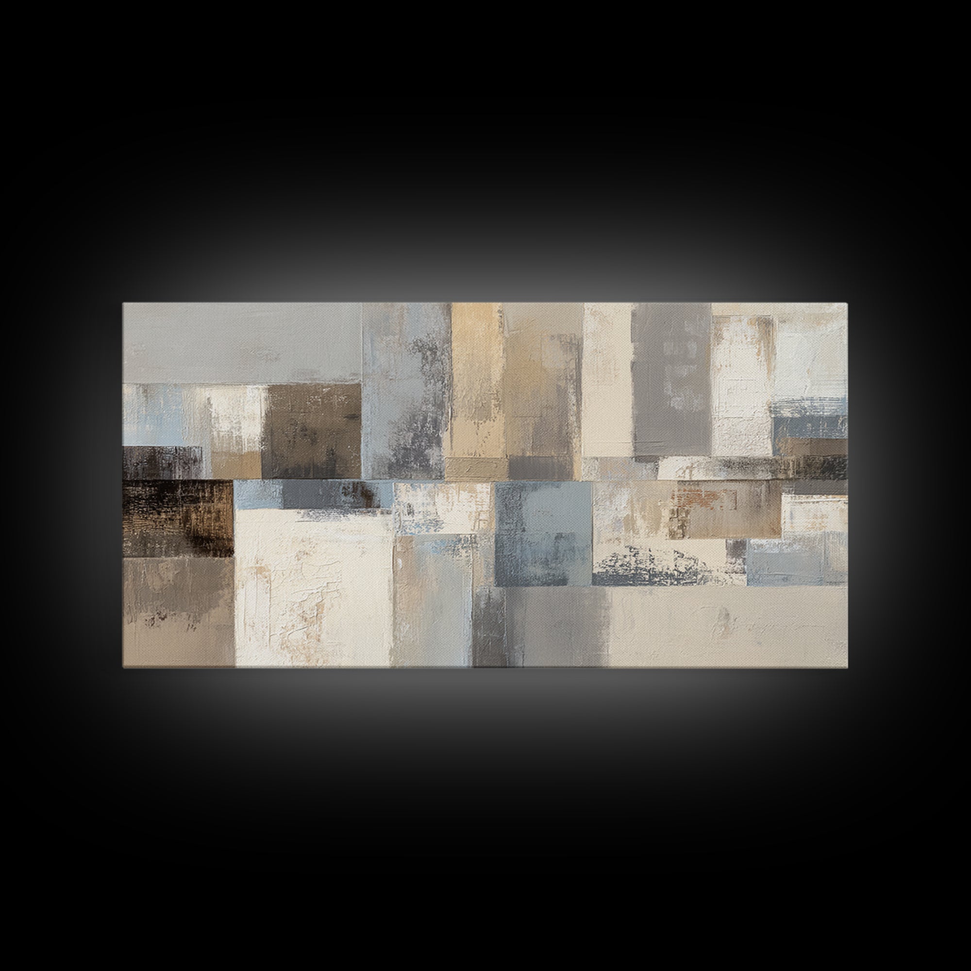 City Map Abstract Lines Without Readable Labels Framed Canvas Print, Hotel Art, Wood Wall Art, Hotel Decor, Abstract Art, HOT-2x1-92