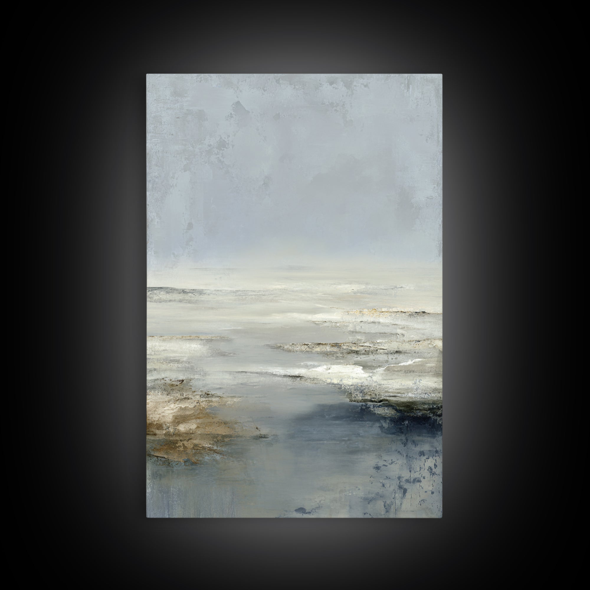 Luxury Monochrome Landscape Canvas Print, Hotel Art, Wall Art, Hotel Decor, Fine Art, Boutique, Abstract Art, Framed Art, HOT-2x3-14