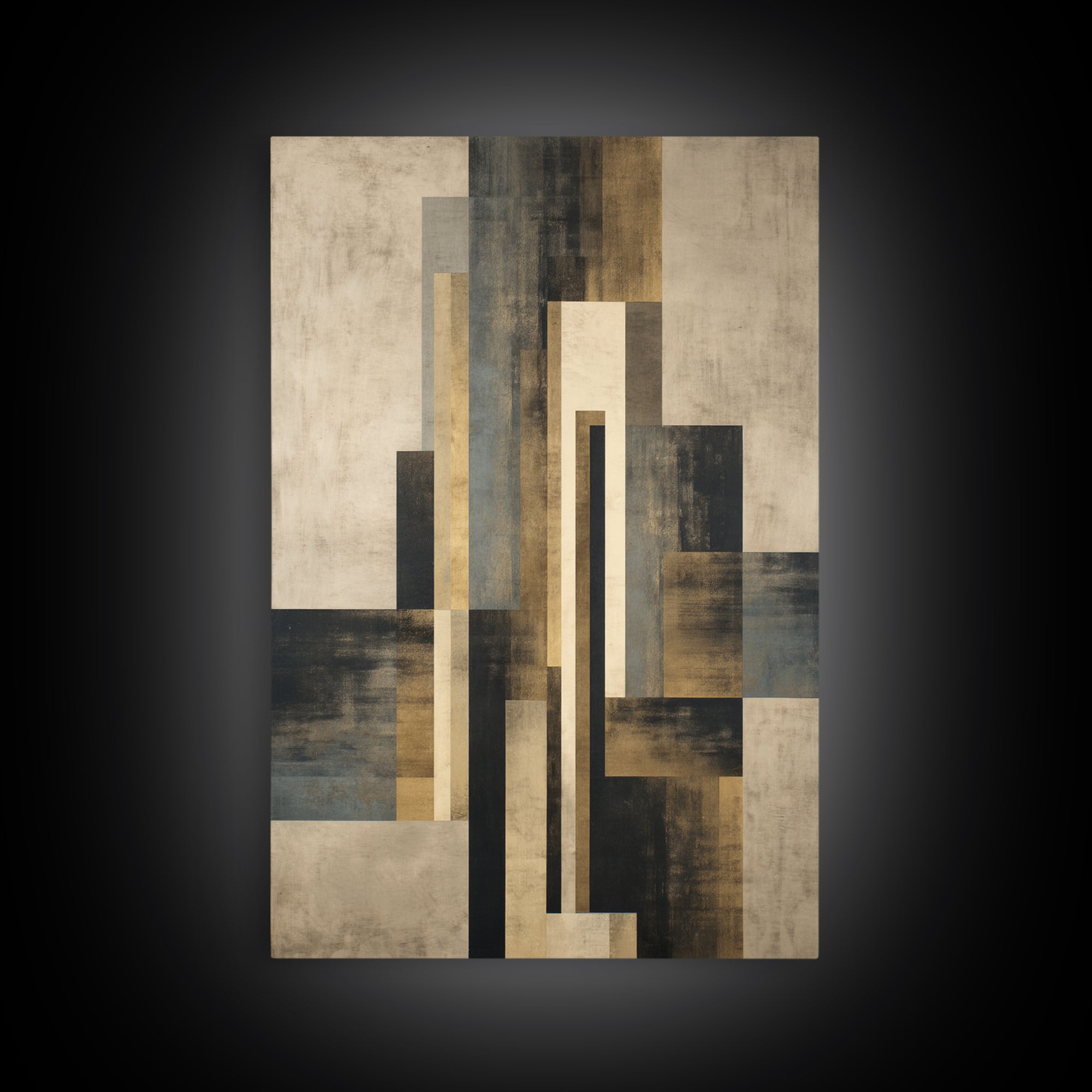 Modern Geometric Composition Canvas Print, Hotel Art, Minimalist Decor, Hotel Decor, Fine Art, Boutique, Large Wall Art, HOT-2x3-15
