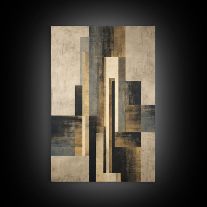 Modern Geometric Composition Canvas Print, Hotel Art, Minimalist Decor, Hotel Decor, Fine Art, Boutique, Large Wall Art, HOT-2x3-15