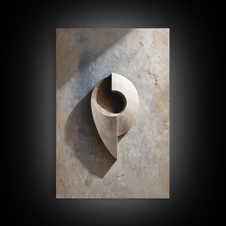 Minimal Sculpture Shapes Framed Canvas Print, Hotel Art, Wood Wall Art, Hotel Decor, Abstract Art, Boutique, Gallery Wall Set, HOT-2x3-20