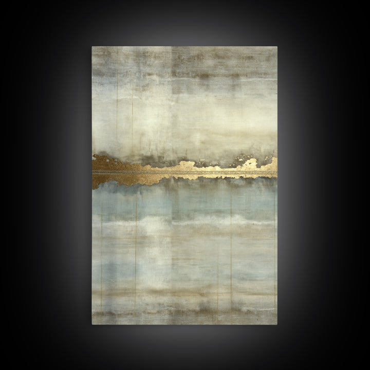 Gold Accented Abstract for Upscale Lobby Framed Canvas Print, Hotel Art, Art Prints, Hotel Decor, Fine Art, Boutique, HOT-2x3-21