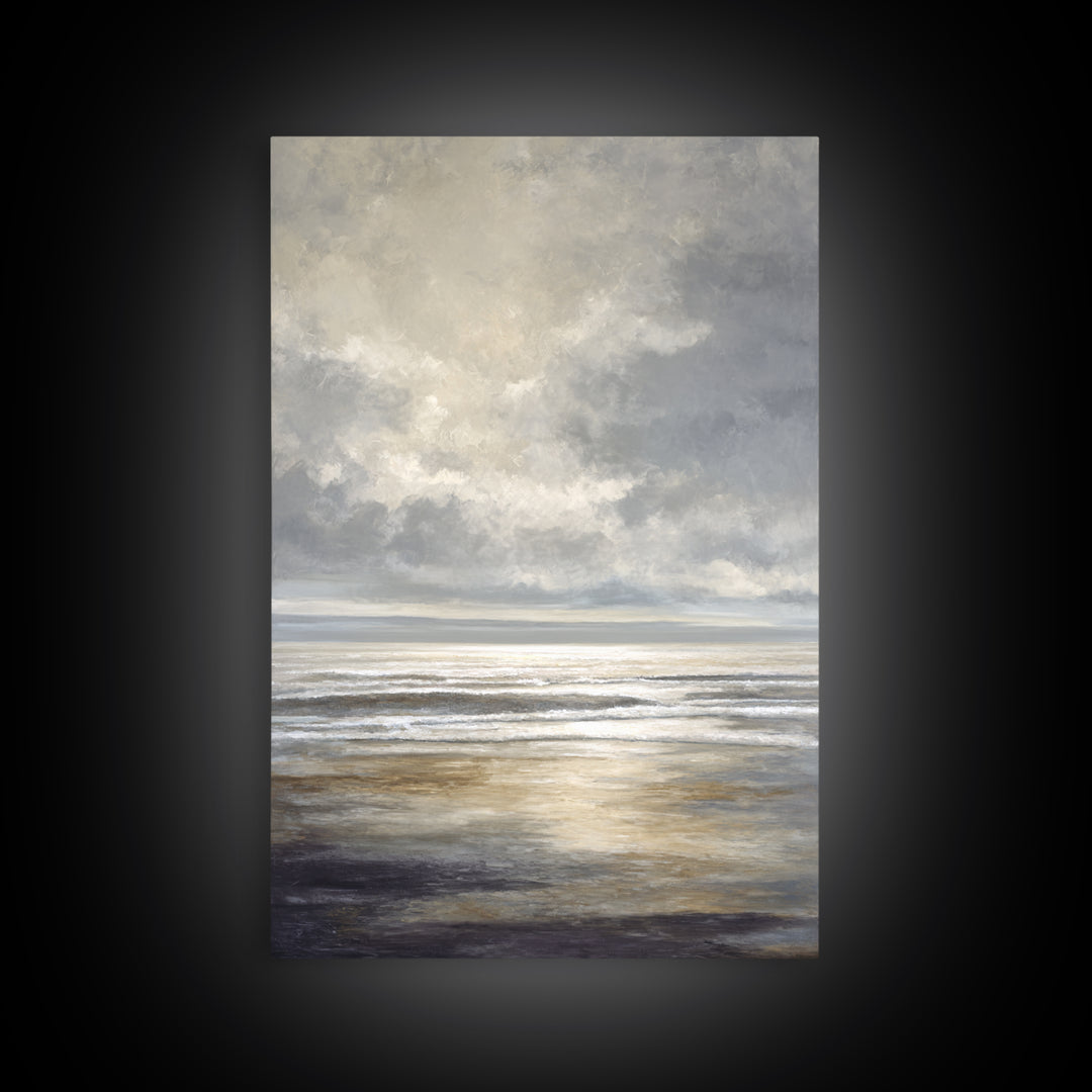 Large Calming Seascape Canvas Print, Hotel Art, Hazbin Hotel, Hotel Decor, Fine Art, Boutique, Coastal Wall Art, Coastal Decor, HOT-2x3-35