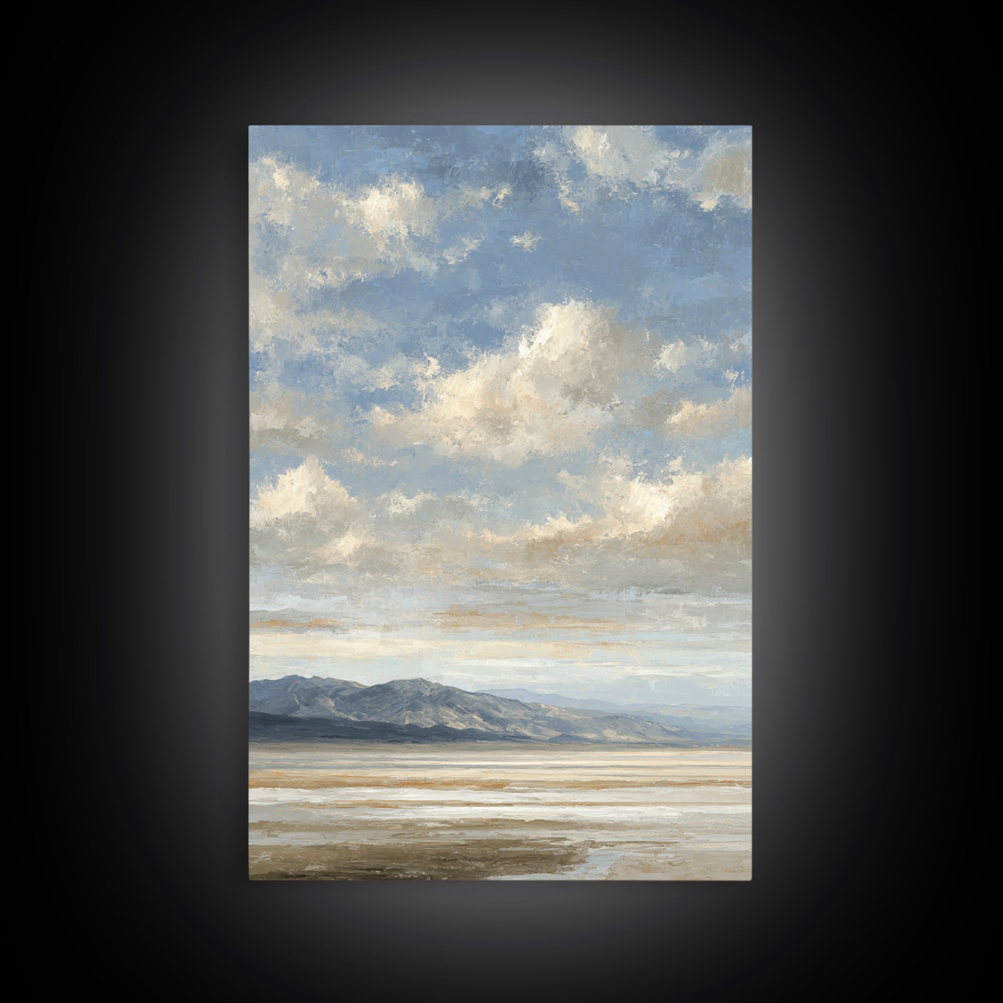 Panoramic Desert Horizon Framed Canvas Print, Hotel Art, Contemporary Art, Hotel Decor, Fine Art, Boutique, Art Deco, HOT-2x3-4