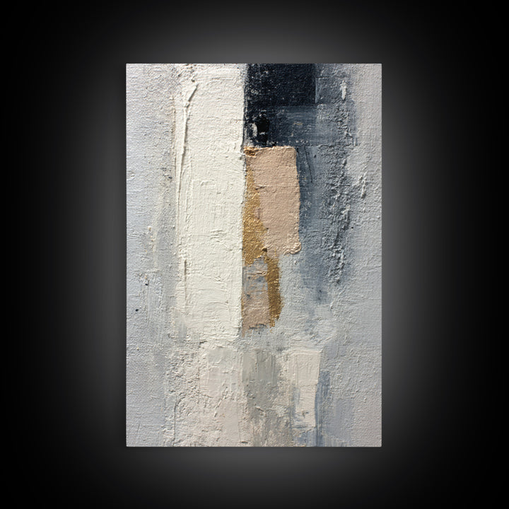 Minimal Sculpture Shapes Framed Canvas Print, Hotel Art, Luxury Decor, Hotel Decor, Abstract Art, Boutique, Art Prints, HOT-2x3-44