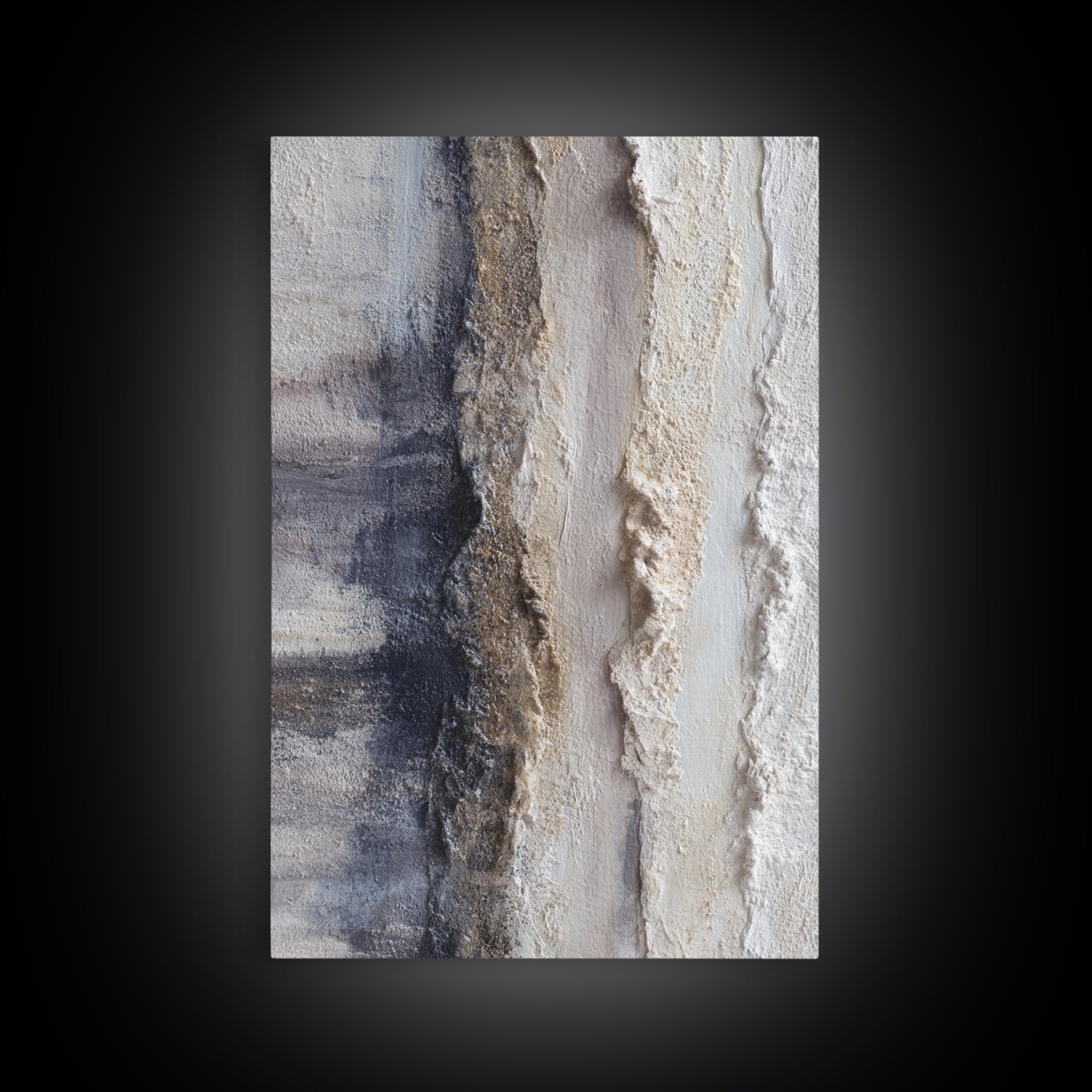 Sophisticated Neutral Abstract Canvas Print, Hotel Art, Coastal Wall Art, Hotel Decor, Fine Art, Boutique, Fine Art Print, HOT-2x3-57