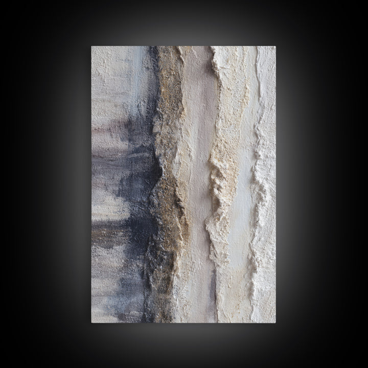 Sophisticated Neutral Abstract Canvas Print, Hotel Art, Coastal Wall Art, Hotel Decor, Fine Art, Boutique, Fine Art Print, HOT-2x3-57