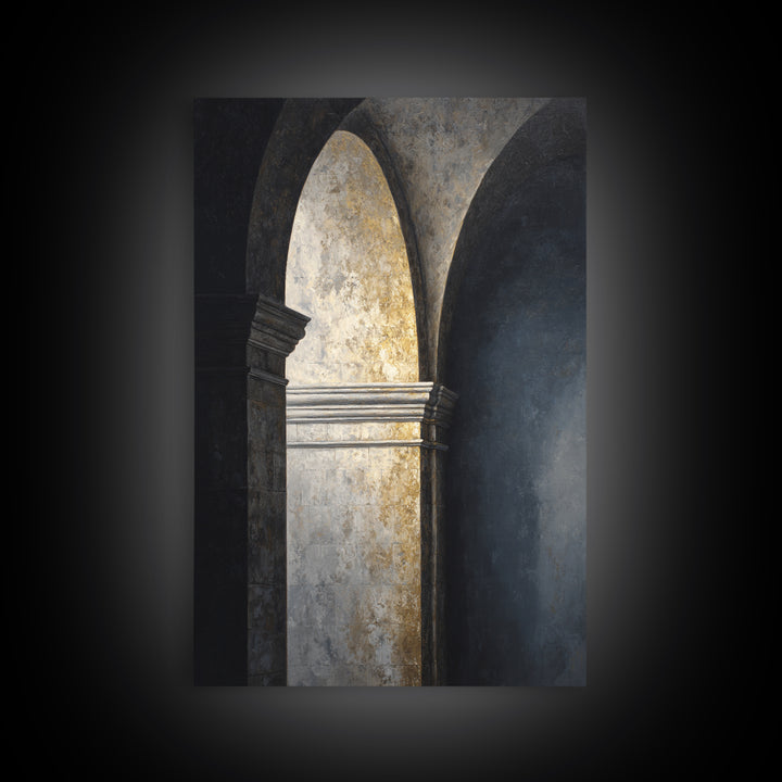 Minimal Architectural Arch Study Framed Canvas Print, Hotel Art, Mid Century Modern, Hotel Decor, Fine Art, Boutique, HOT-2x3-60