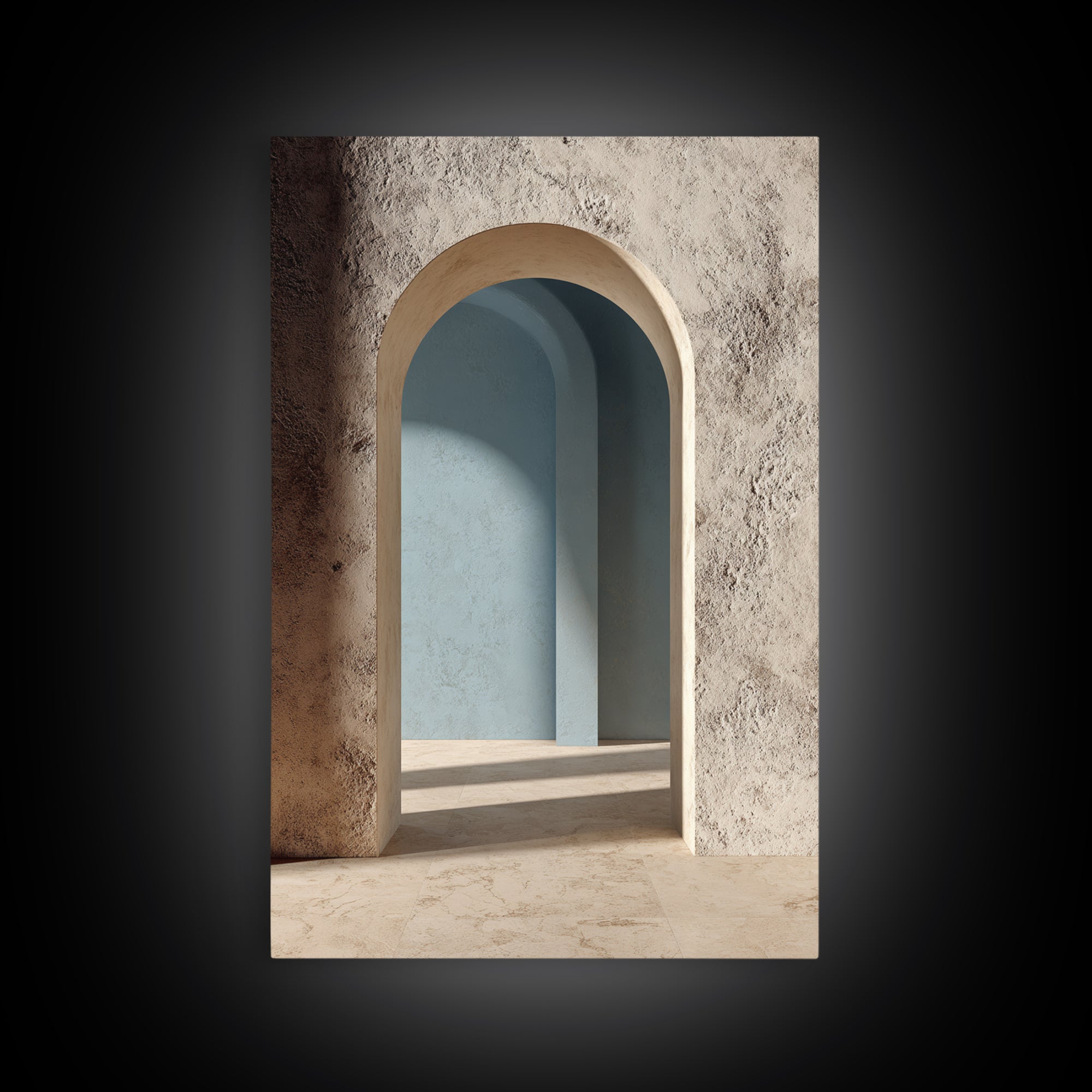 Minimal Architectural Arch Study Framed Canvas Print, Hotel Art, Modern Decor, Hotel Decor, Fine Art, Boutique, Poster, HOT-2x3-84