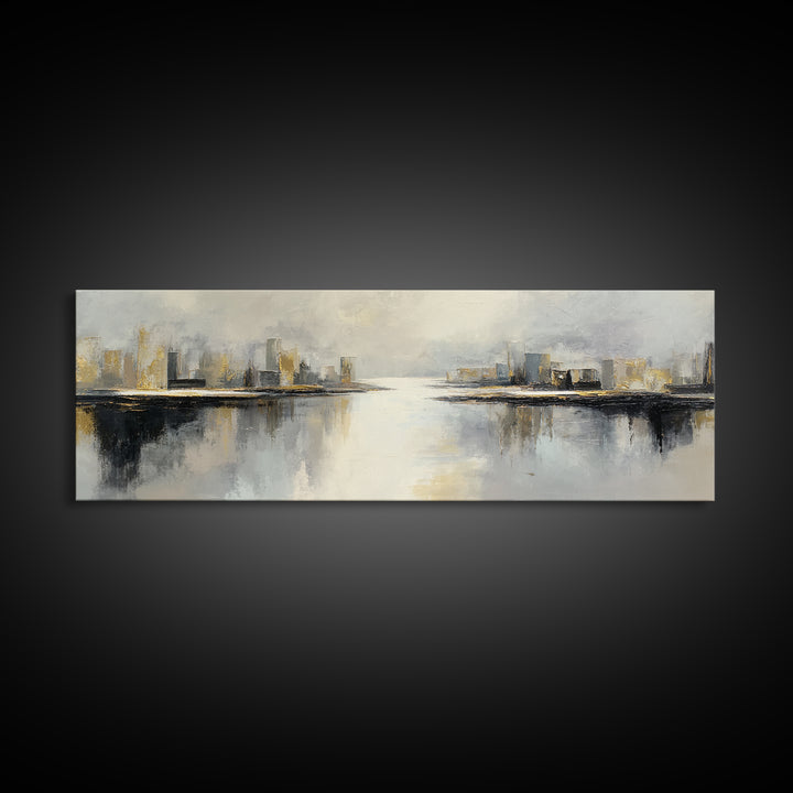 Large Calming Seascape Canvas Print, Hotel Art, Luxury Decor, Hotel Decor, Fine Art, Boutique, Art Prints, Hazbin Hotel, HOT-3x1-19