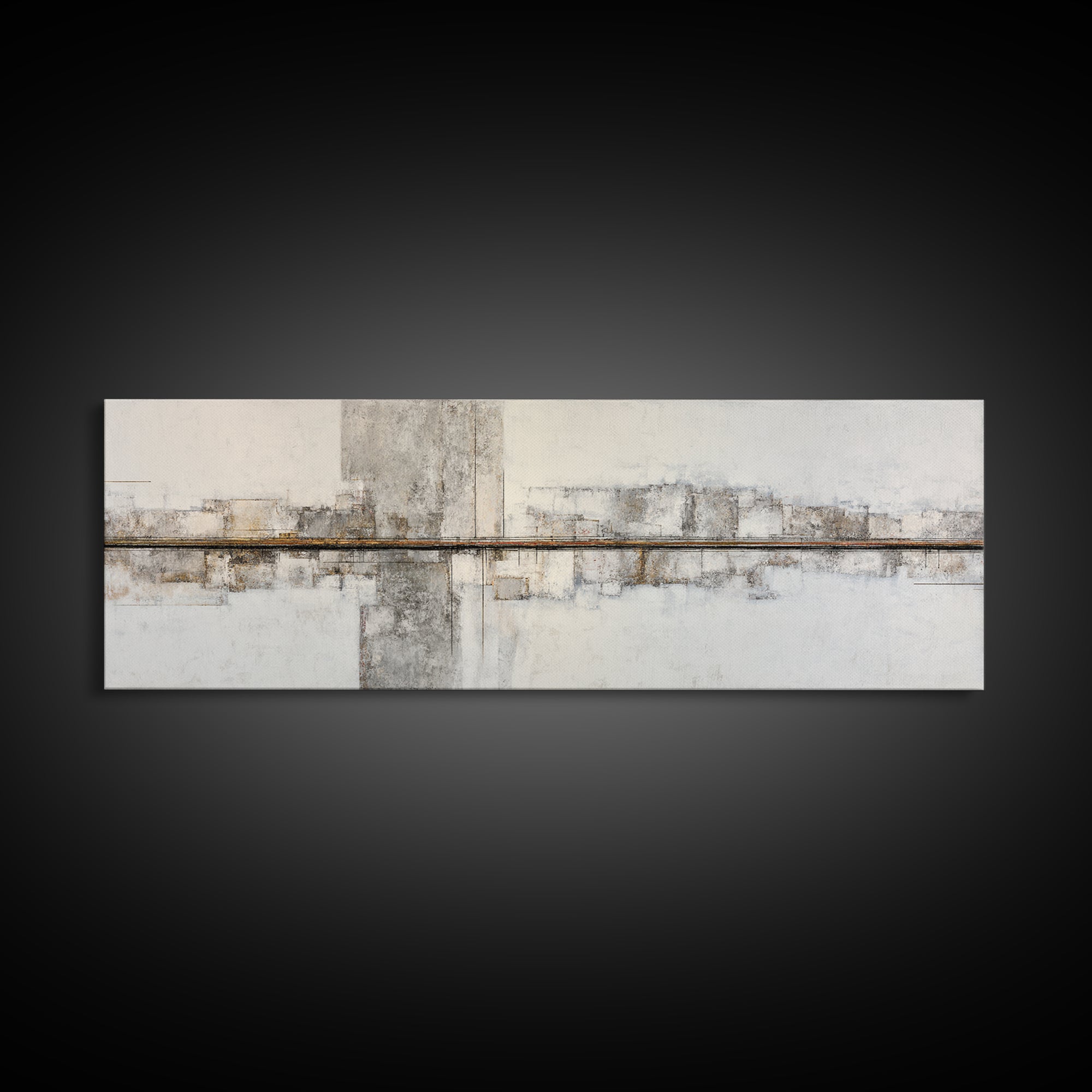 City Map Abstract Lines Without Readable Labels Framed Canvas Print, Hotel Art, Luxury Decor, Hotel Decor, Abstract Art, HOT-3x1-64