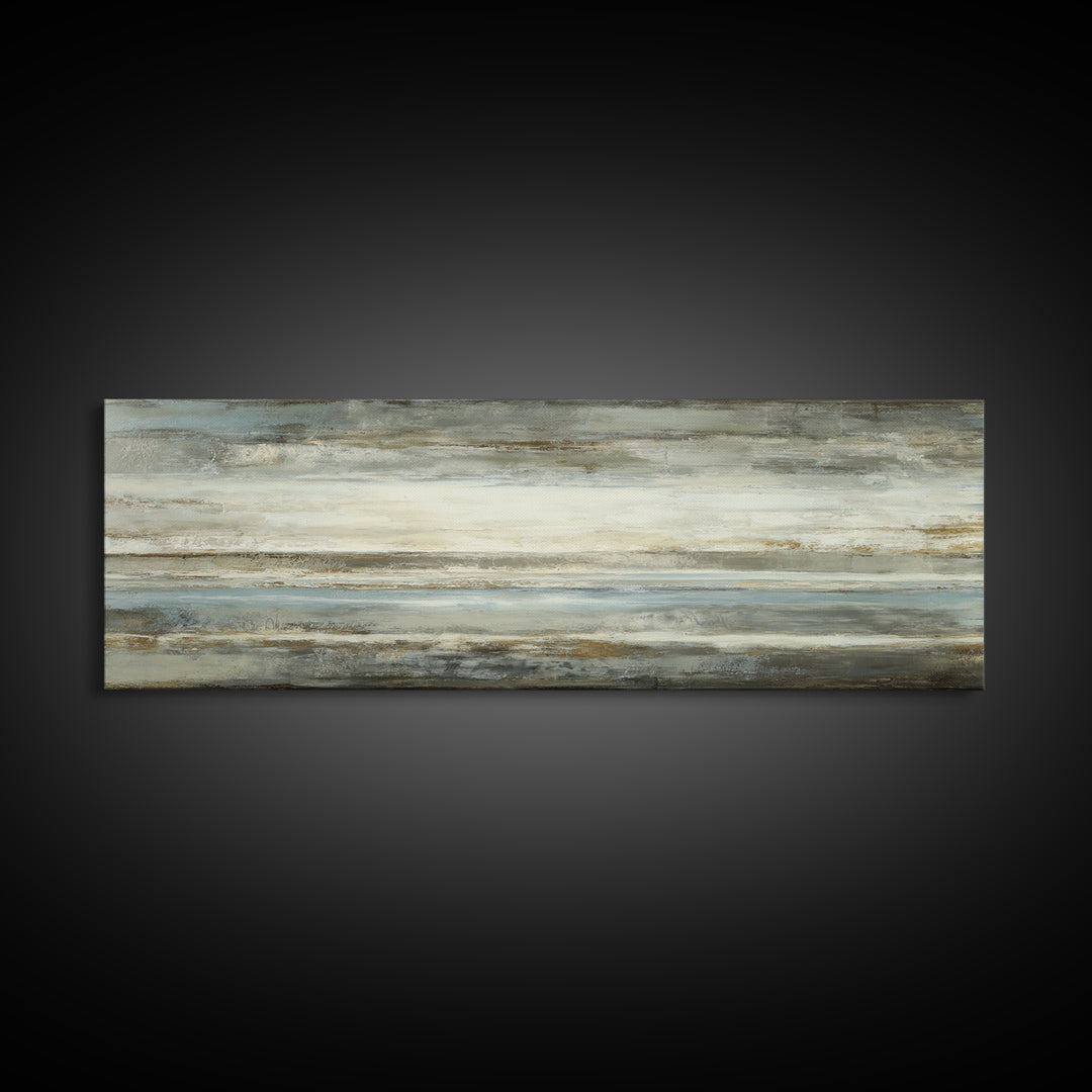 Sophisticated Neutral Abstract Canvas Print, Hotel Art, Beach House Decor, Hotel Decor, Abstract Art, Boutique, HOT-3x1-65