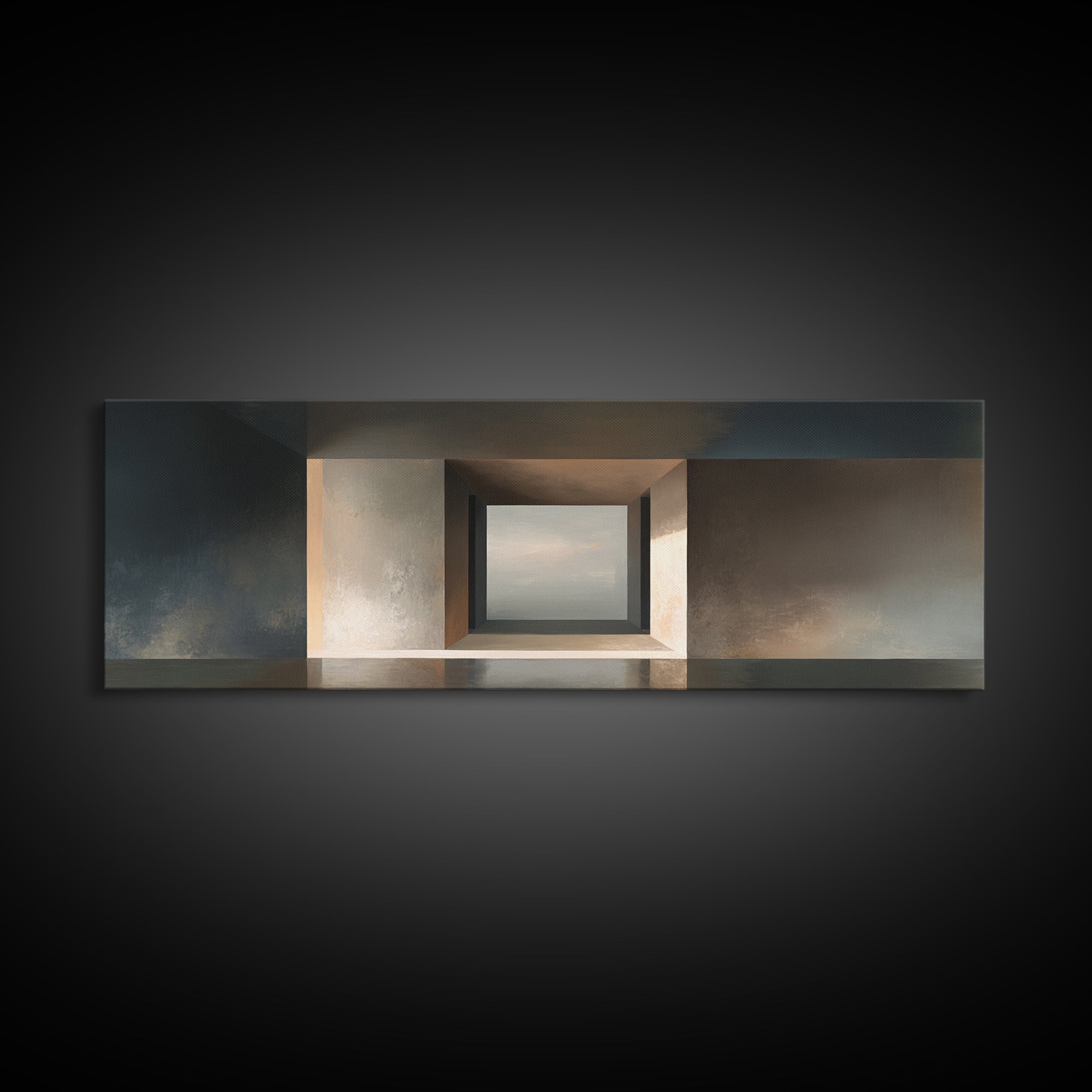 Minimal Architectural Arch Study Canvas Print, Hotel Art, Art Prints, Hotel Decor, Oil Painting, Boutique, Modern Wall Art, HOT-3x1-92