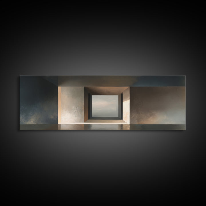 Minimal Architectural Arch Study Canvas Print, Hotel Art, Art Prints, Hotel Decor, Oil Painting, Boutique, Modern Wall Art, HOT-3x1-92
