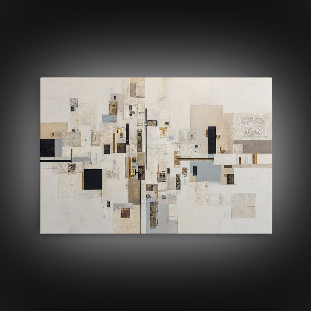 Modern Geometric Composition Canvas Print, Hotel Art, Modern Decor, Hotel Decor, Abstract Art, Boutique, Poster, Wall Decor, HOT-3x2-11