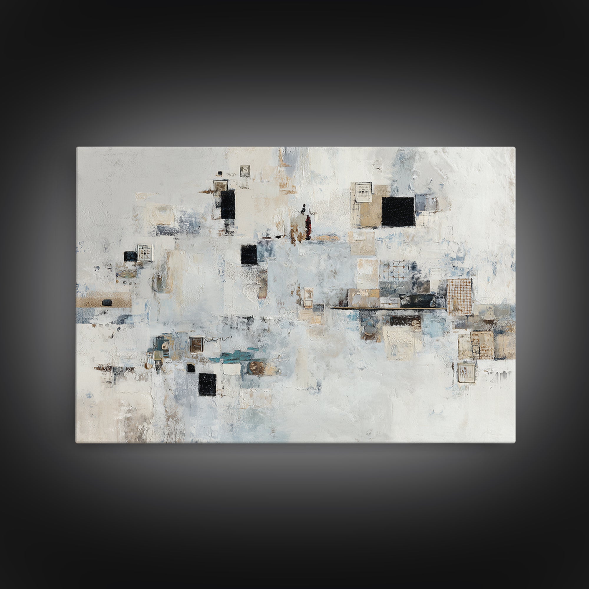 Abstract Marble Texture Framed Canvas Print, Hotel Art, Gallery Wall Set, Hotel Decor, Fine Art, Boutique, Textured Painting, HOT-3x2-23