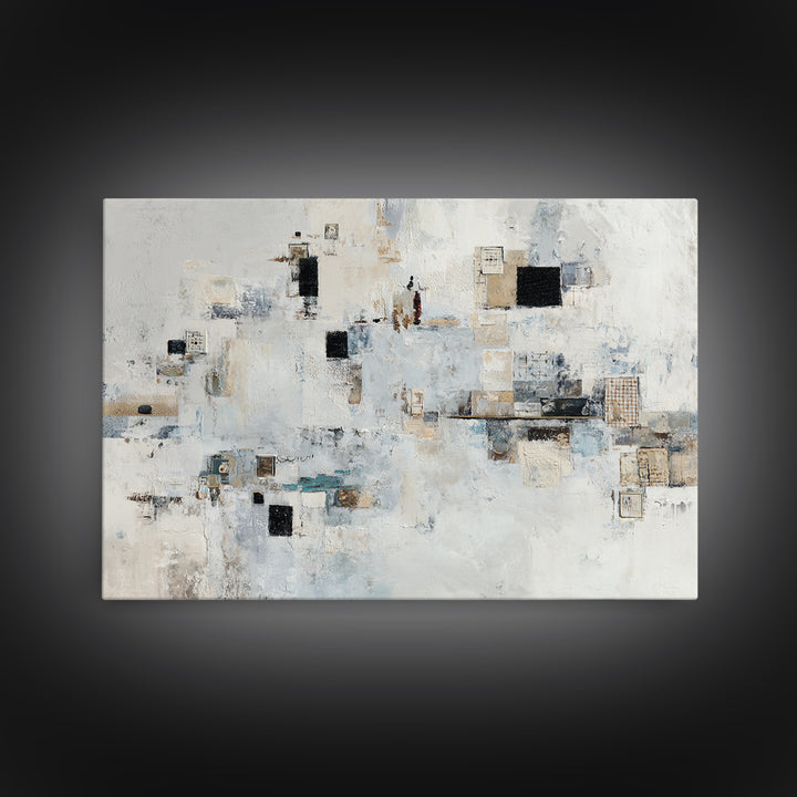 Abstract Marble Texture Framed Canvas Print, Hotel Art, Gallery Wall Set, Hotel Decor, Fine Art, Boutique, Textured Painting, HOT-3x2-23
