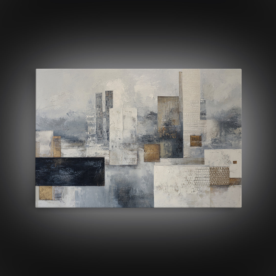 Sophisticated Neutral Abstract Canvas Print, Hotel Art, Modern Decor, Hotel Decor, Abstract Art, Boutique, Poster, Wall Decor, HOT-3x2-29