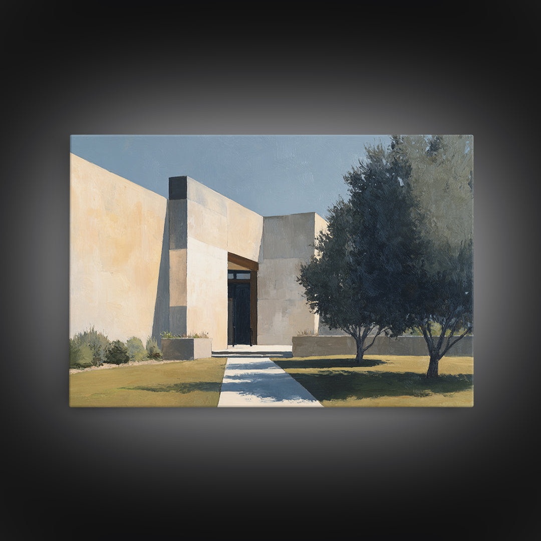 Minimal Architectural Arch Study Canvas Print, Hotel Art, Gallery Wall Set, Hotel Decor, Fine Art, Boutique, Textured Painting, HOT-3x2-32