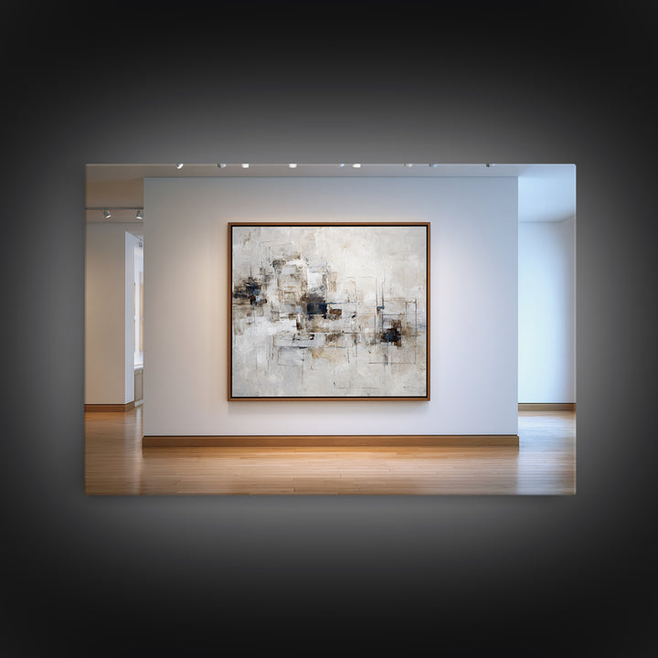 City Map Abstract Lines Without Readable Labels Canvas Print, Hotel Art, Wood Wall Art, Hotel Decor, Abstract Art, Boutique, HOT-3x2-4