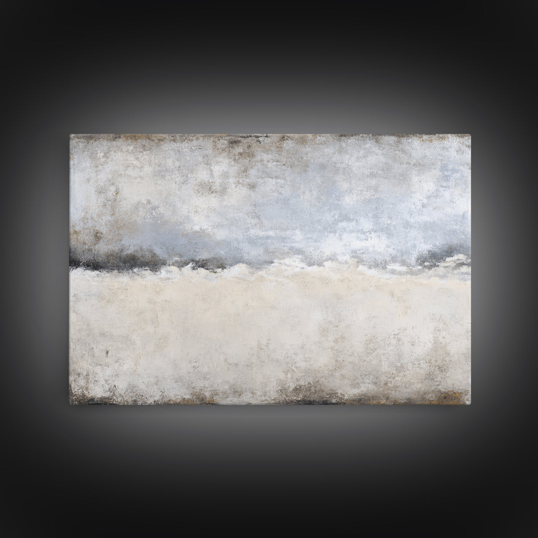Sophisticated Neutral Abstract Framed Canvas Print, Hotel Art, Gallery Wall Set, Hotel Decor, Fine Art, Boutique, HOT-3x2-5