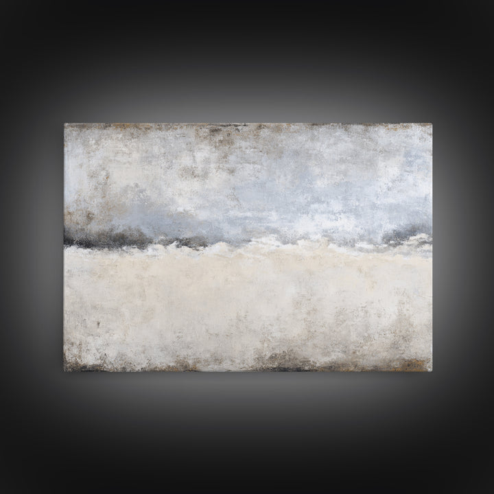 Sophisticated Neutral Abstract Framed Canvas Print, Hotel Art, Gallery Wall Set, Hotel Decor, Fine Art, Boutique, HOT-3x2-5