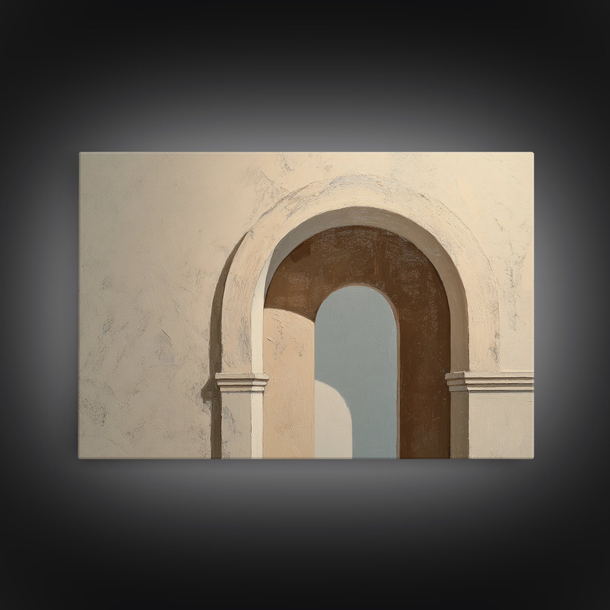 Minimal Architectural Arch Study Canvas Print, Hotel Art, Room Decor, Hotel Decor, Fine Art, Boutique, Art Print, Hazbin Hotel, HOT-3x2-56