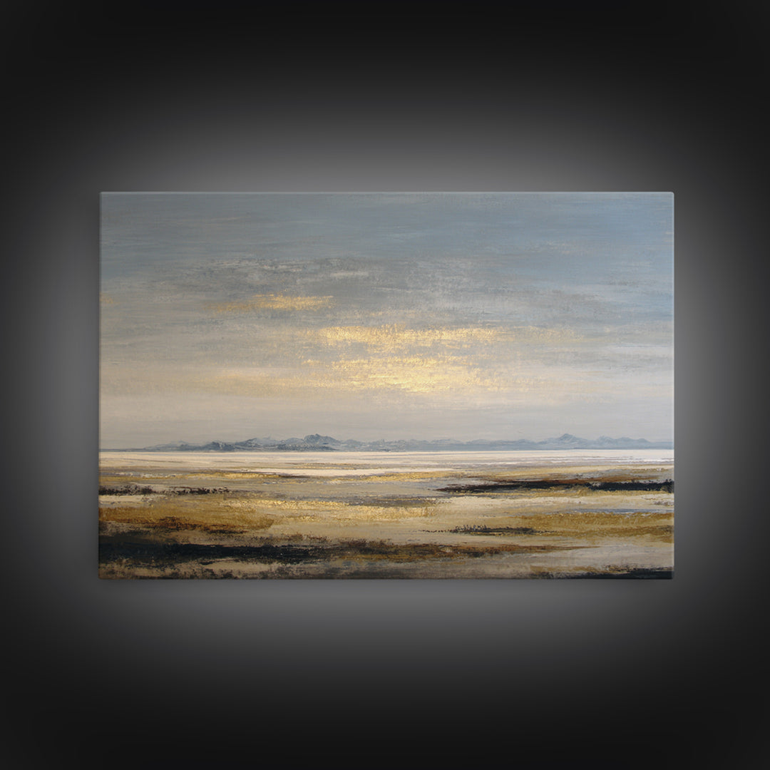 Panoramic Desert Horizon Canvas Print, Hotel Art, Contemporary Art, Hotel Decor, Fine Art, Boutique, Art Deco, Abstract Art, HOT-3x2-72