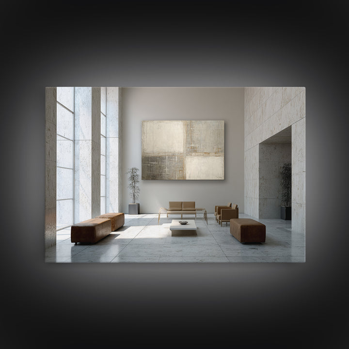Minimal Architectural Arch Study Framed Canvas Print, Hotel Art, Coastal Wall Art, Hotel Decor, Oil Painting, Boutique, HOT-3x2-8