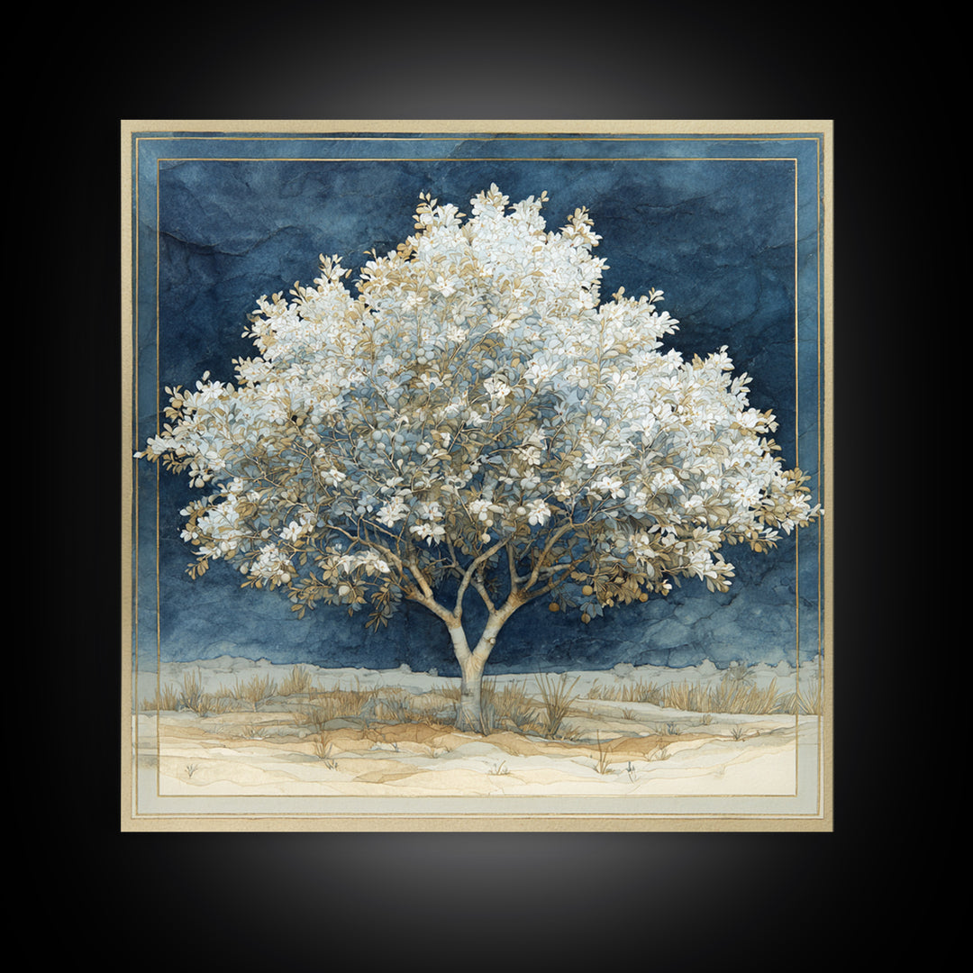 Apple Tree in Summer Orchard Canvas Print, Impressionist Art, Contemporary Art, Living Room Decor, Fine Art, Impression, IMP-1x1-89