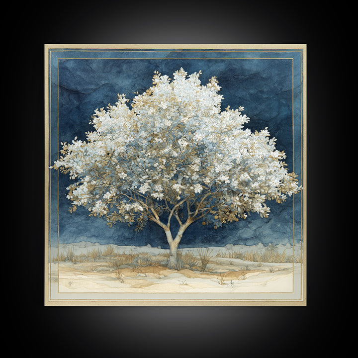 Apple Tree in Summer Orchard Canvas Print, Impressionist Art, Contemporary Art, Living Room Decor, Fine Art, Impression, IMP-1x1-89