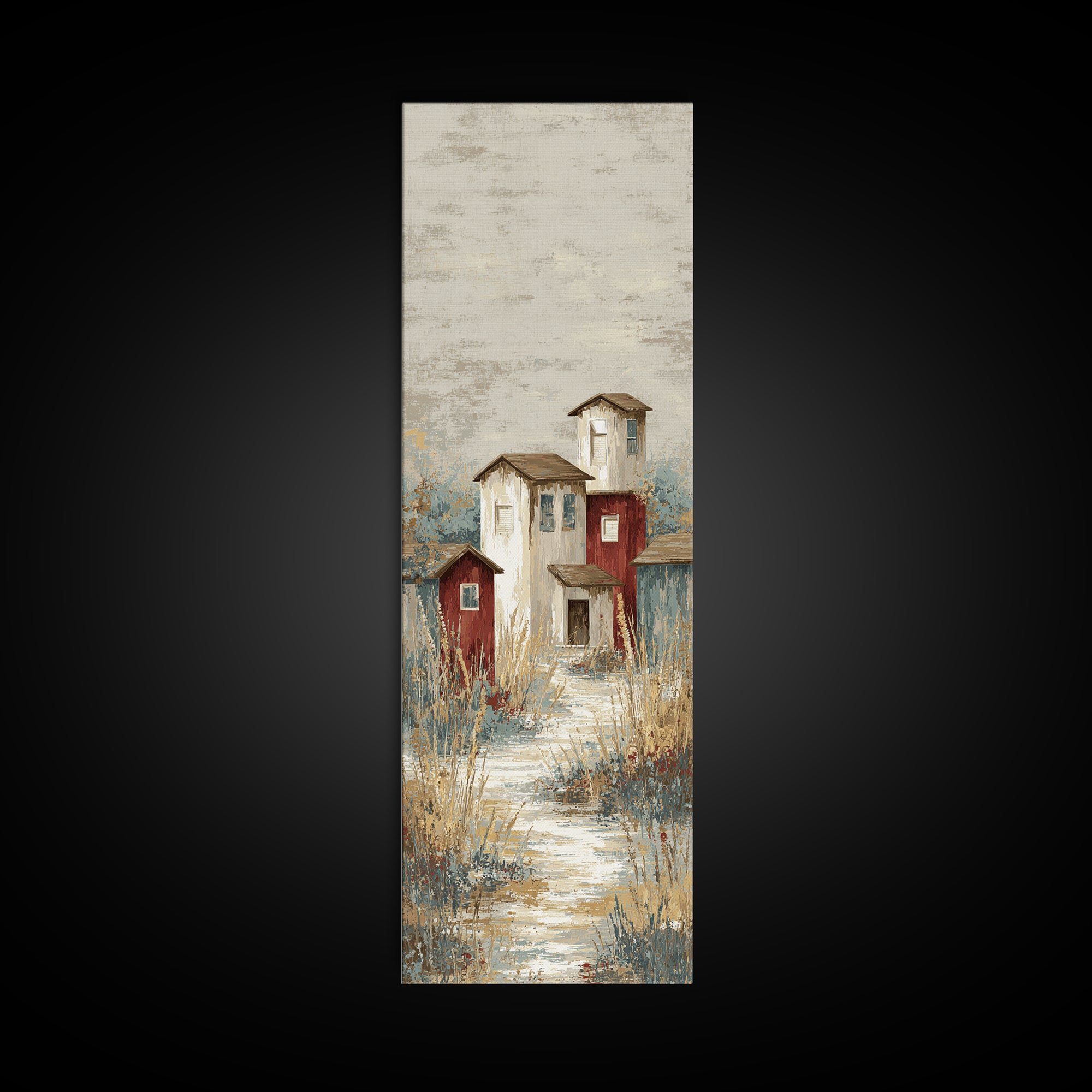 Country Lane with Flickering Sunlight Canvas Print, Impressionist Art, Gallery Wall Art, Living Room Decor, Impression, IMP-1x3-10
