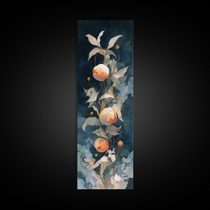 Still Life of Peaches Canvas Print, Impressionist Art, Modern Wall Art, Living Room Decor, Impression, Living Room Art, IMP-1x3-11