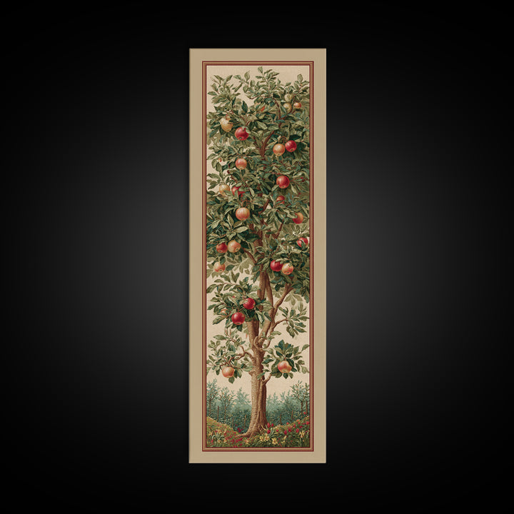 Apple Tree in Summer Orchard Framed Canvas Print, Impressionist Art, Textured Painting, Living Room Decor, Fine Art, Impression, IMP-1x3-29