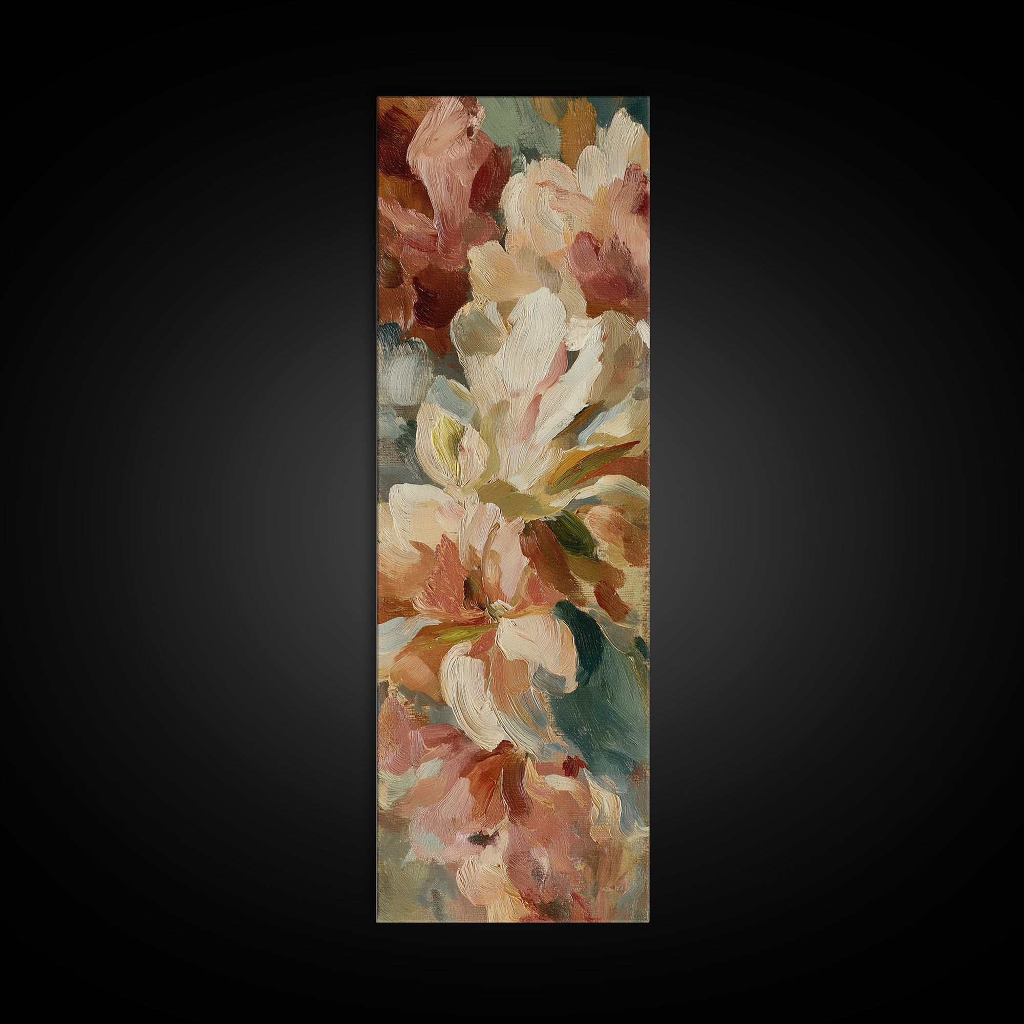 Still Life of Peaches Canvas Print, Impressionist Art, Textured Wall Art, Living Room Decor, Impression, Landscape Painting, IMP-1x3-35