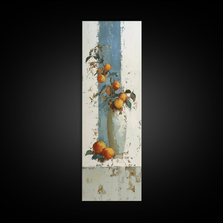Still Life of Peaches Canvas Print, Impressionist Art, Modern Art, Living Room Decor, Fine Art, Impression, Statement Artwork, IMP-1x3-59