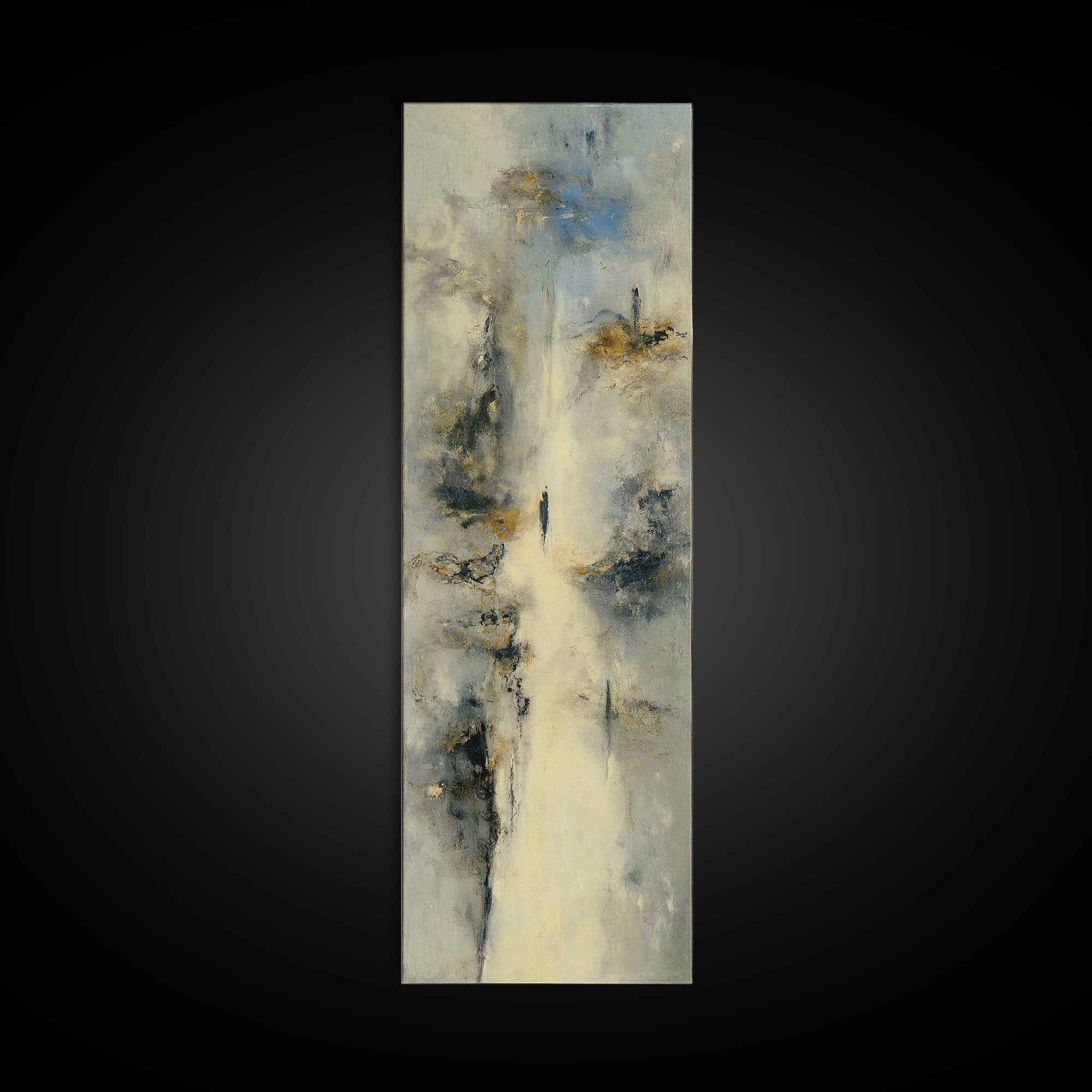 Dancers Suggested by Soft Moving Brushwork Canvas Print, Impressionist Art, Neutral Decor, Living Room Decor, Impression, IMP-1x3-75