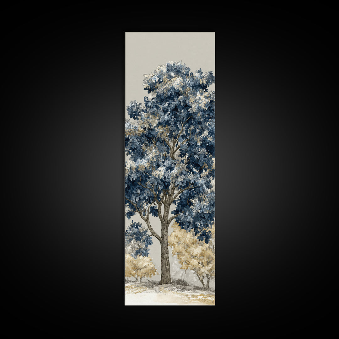 Apple Tree in Summer Orchard Canvas Print, Impressionist Art, Wall Decor, Living Room Decor, Impression, Horizontal Wall Art, IMP-1x3-77