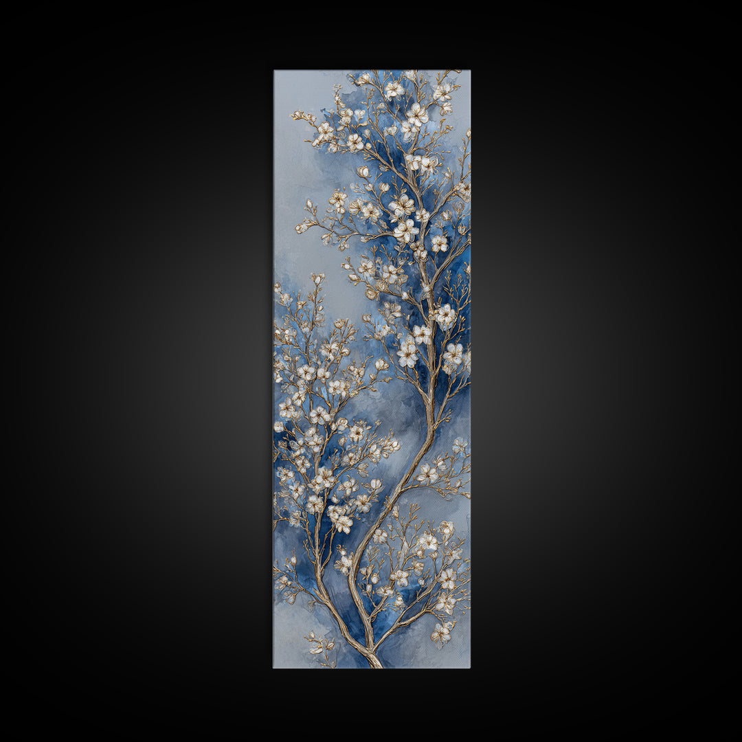 Spring Orchard with Blossoming Trees Canvas Print, Impressionist Art, Wall Art, Living Room Decor, Oil Painting, Impression, IMP-1x3-90